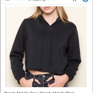 BRANDY MELVILLE CROPPED HOODIE